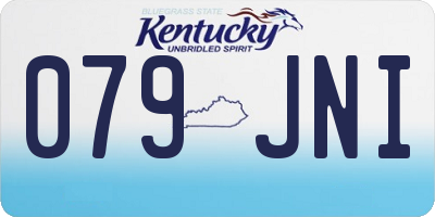 KY license plate 079JNI