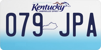 KY license plate 079JPA