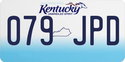 KY license plate 079JPD