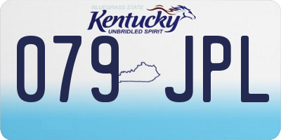 KY license plate 079JPL