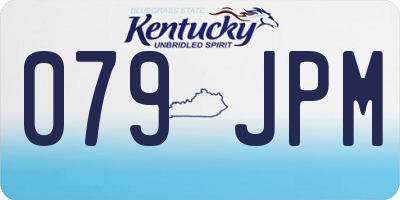 KY license plate 079JPM