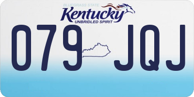 KY license plate 079JQJ