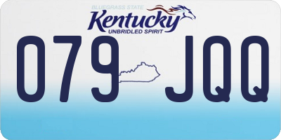 KY license plate 079JQQ