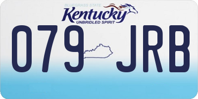 KY license plate 079JRB