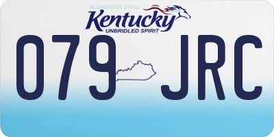 KY license plate 079JRC