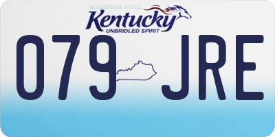 KY license plate 079JRE