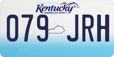 KY license plate 079JRH