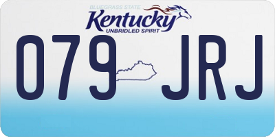 KY license plate 079JRJ
