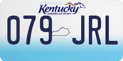 KY license plate 079JRL