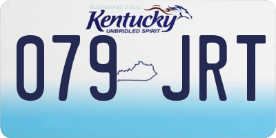 KY license plate 079JRT