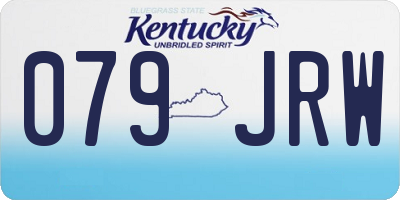 KY license plate 079JRW
