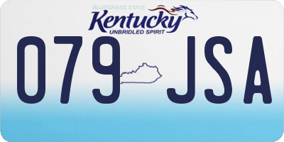KY license plate 079JSA