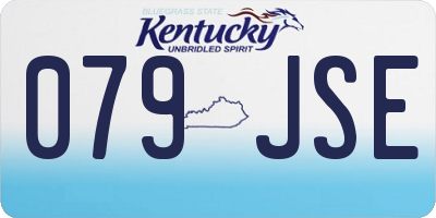 KY license plate 079JSE