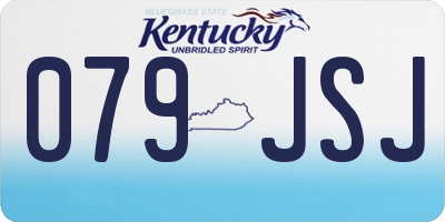 KY license plate 079JSJ