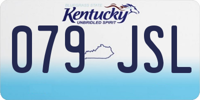 KY license plate 079JSL
