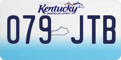 KY license plate 079JTB