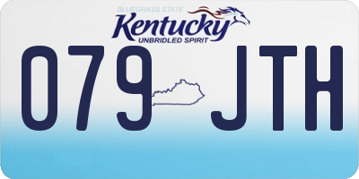 KY license plate 079JTH