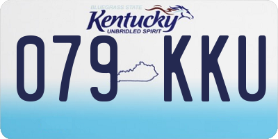 KY license plate 079KKU
