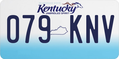 KY license plate 079KNV