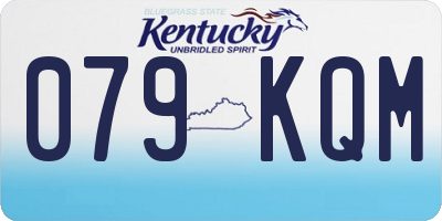 KY license plate 079KQM
