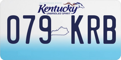 KY license plate 079KRB