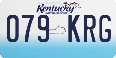 KY license plate 079KRG