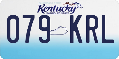 KY license plate 079KRL