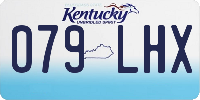KY license plate 079LHX