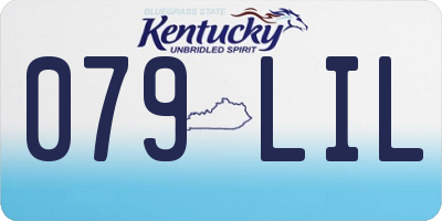 KY license plate 079LIL