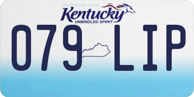 KY license plate 079LIP