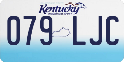 KY license plate 079LJC