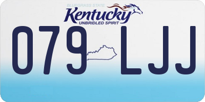 KY license plate 079LJJ