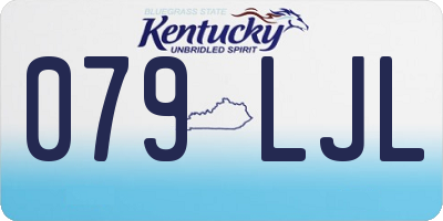 KY license plate 079LJL