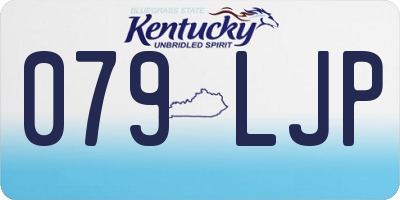 KY license plate 079LJP