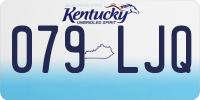KY license plate 079LJQ
