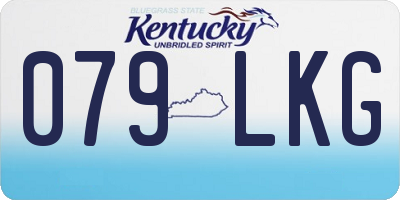 KY license plate 079LKG
