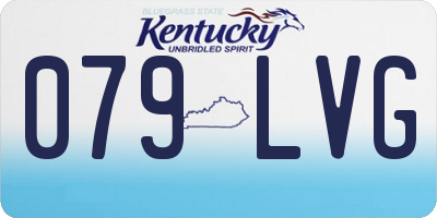 KY license plate 079LVG