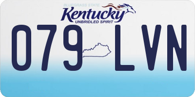 KY license plate 079LVN