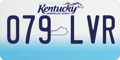 KY license plate 079LVR