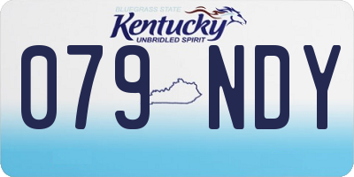 KY license plate 079NDY