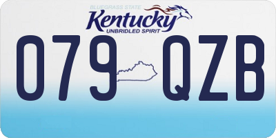 KY license plate 079QZB