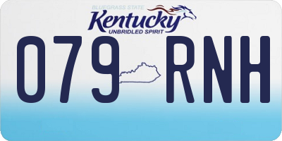 KY license plate 079RNH