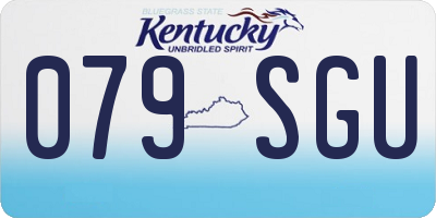 KY license plate 079SGU