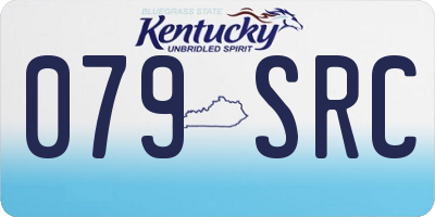 KY license plate 079SRC