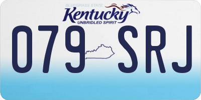 KY license plate 079SRJ