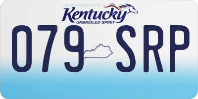 KY license plate 079SRP