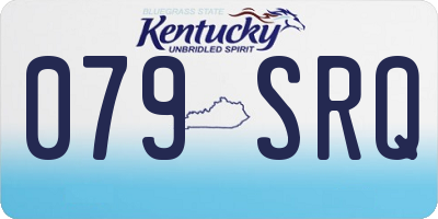 KY license plate 079SRQ
