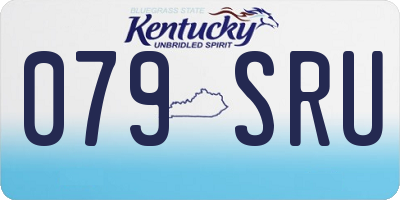 KY license plate 079SRU