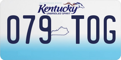 KY license plate 079TOG