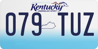 KY license plate 079TUZ